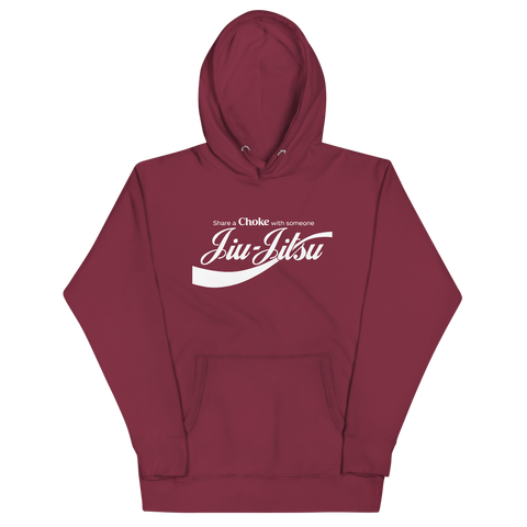 Share a Choke White Lettering Hoodie